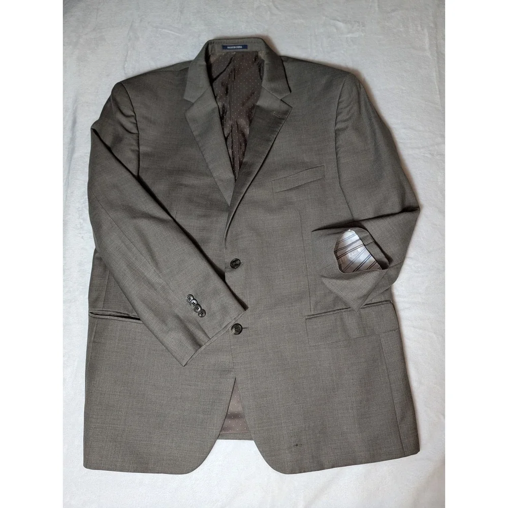 Jos. A. Bank 1906 Custom Made Brown Blazer Sport Coat Men Two Button Academia